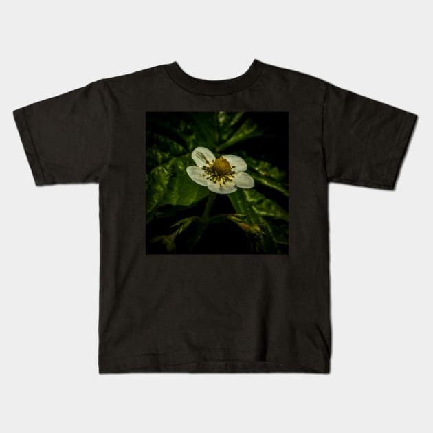 Strawberry Flower Kids T-Shirt by axp7884